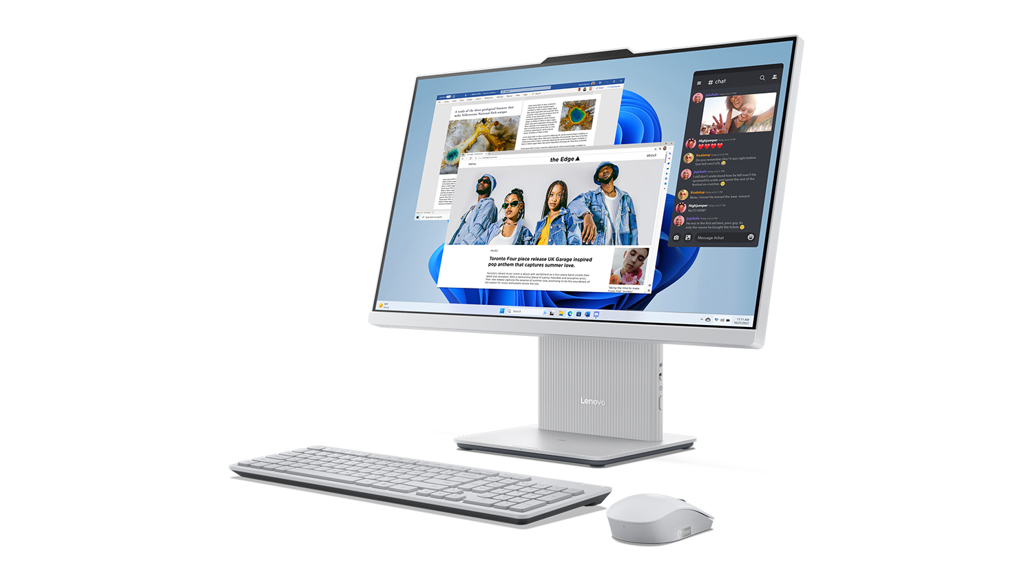 Lenovo IdeaCentre (9th Gen) 27" All-in-One Desktop - Intel Core i7 16GB-RAM 1TB-SSD - Cloud Grey (F0HM00FLAU)