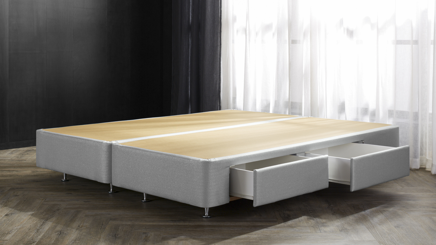 Grand Luxury Langham Single 2 Drawer Base by King Koil