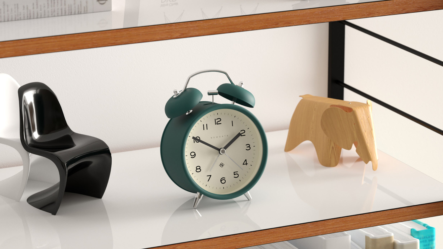 Newgate "Charlie Bell Echo" Classic Alarm Clock - Eden Green