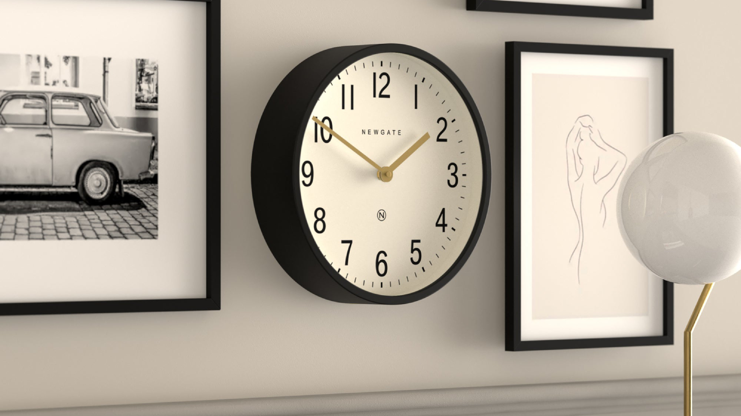 Newgate "Master Edwards" Wall Clock - Radial Black