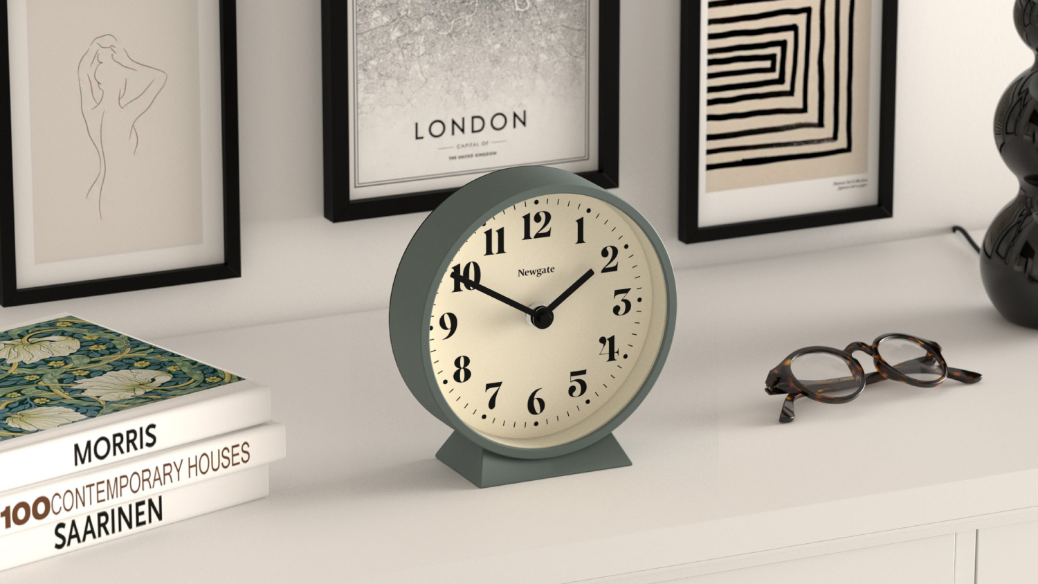 Newgate "Theatre" Classic Mantel Clock - French Navy