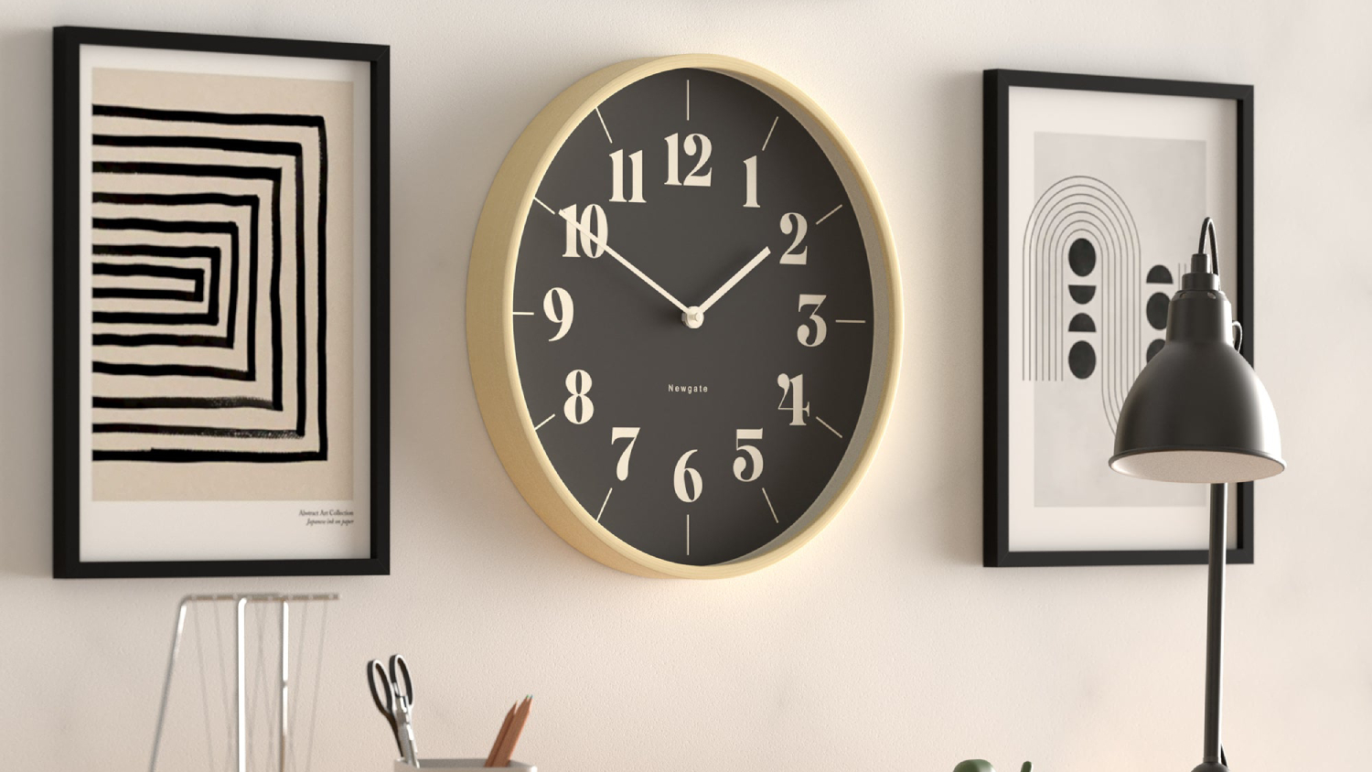 Newgate "Mr. Clarke" Wall Clock - Pale Wood/sumn
