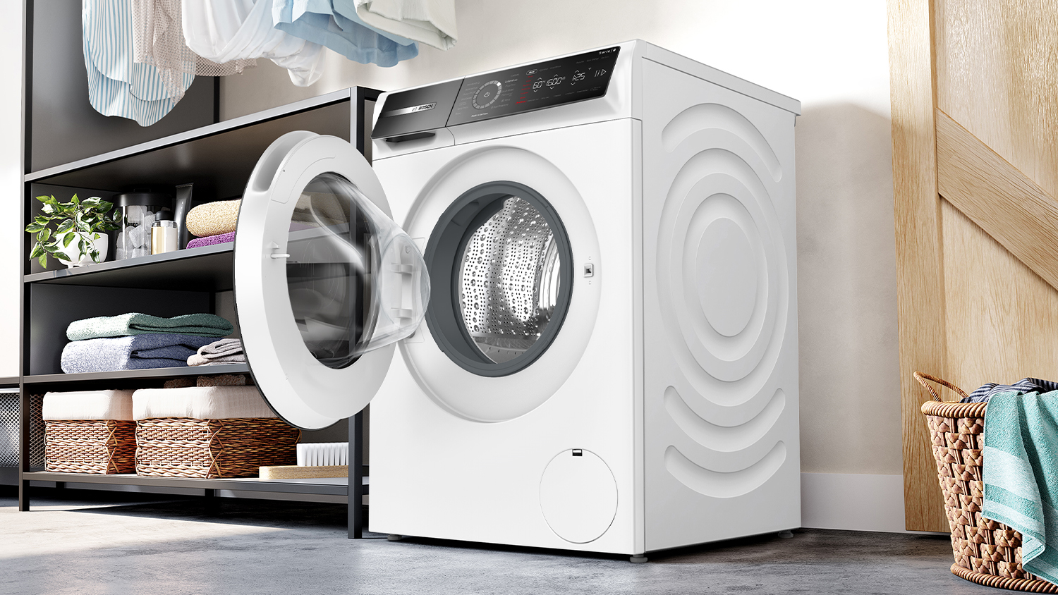 Bosch 9kg Front Loading Washing Machine - 14 Program - White (Series 8/WGB24609AU)