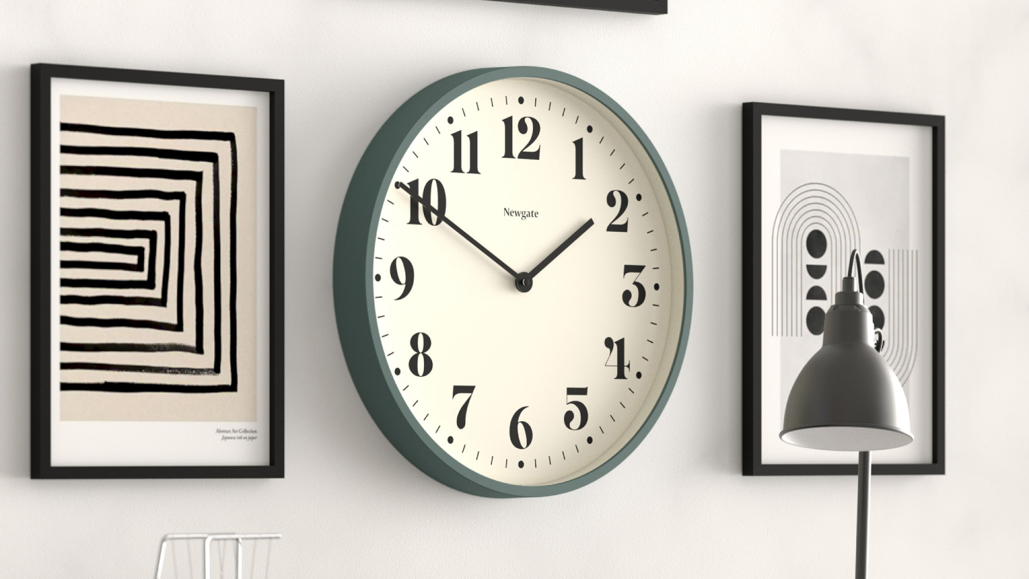 Newgate "Number Two" Wall Clock - Asparagus Green