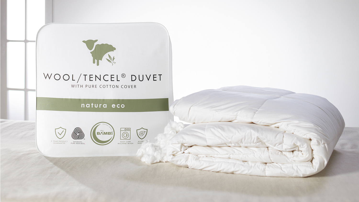 Wool Tencel Blend Duvet Inner by Bambi