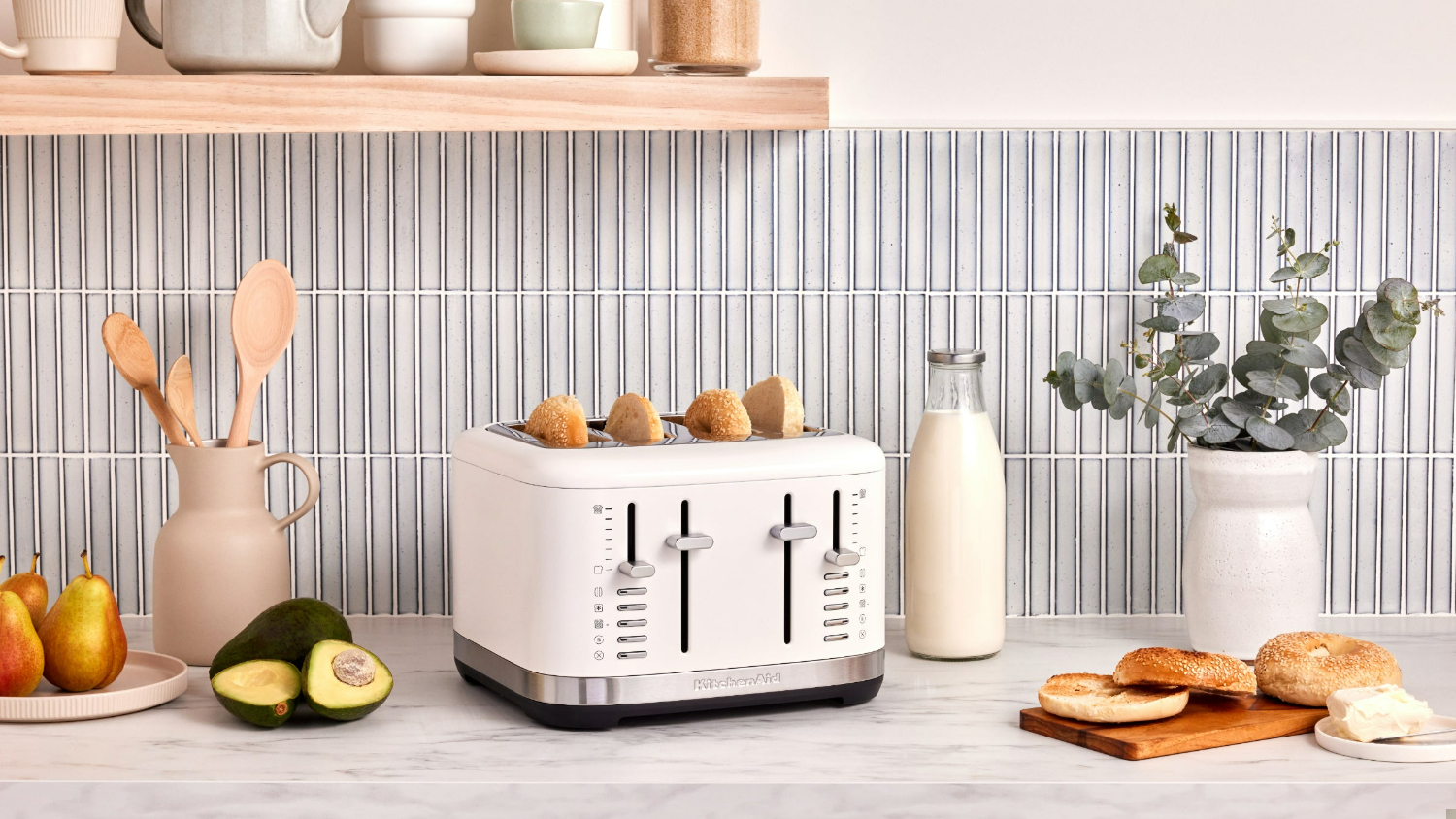 KitchenAid 4 Slice Toaster - Porcelain (5KMT4109APL)