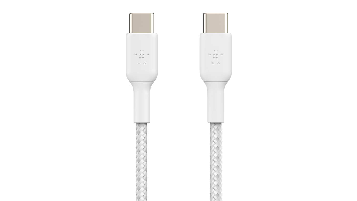 Belkin BoostCharge USB-C to USB-C 60W Braided Cable 15cm - White (CAB004bt0MWH)