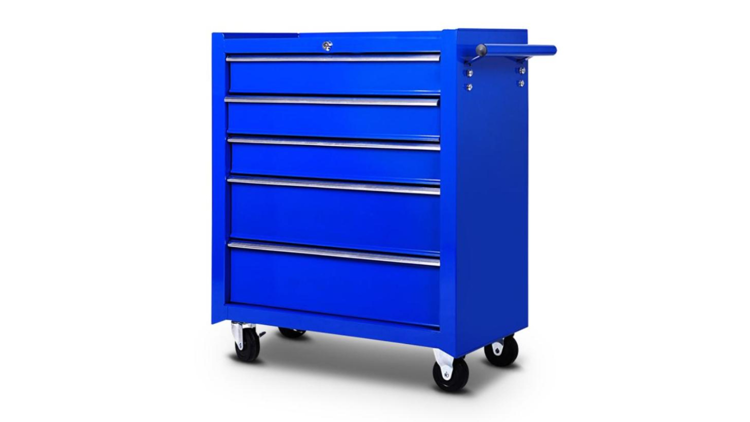 TSB Living 5 Drawer Rolling Tool Cabinet & 9 Drawer Chest Combo - Blue