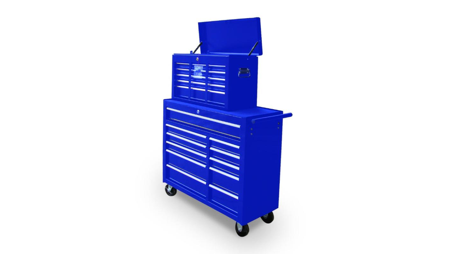 TSB Living 11 Drawer Rolling Tool Cabinet & 9 Drawer Chest Combo - Blue