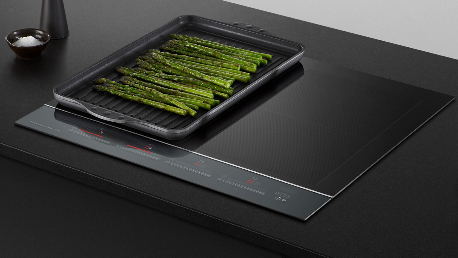 Fisher & Paykel 60cm 4 Zone Induction Cooktop - Black Glass (Series 7/CI604DTB4)