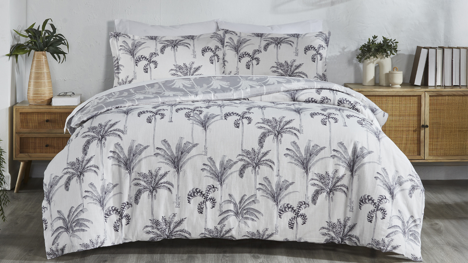 Juliet Charcoal European Pillowcase by L'Avenue