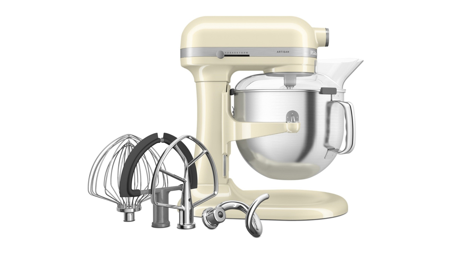 KitchenAid KSM70 Artisan Bowl-Lift 6.6L Stand Mixer - Almond Cream