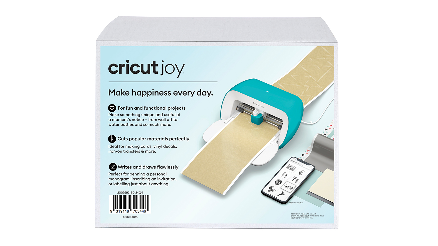 Cricut Joy Compact Smart Cutting 2024 and 2 100 ct Fujifilm Instax mini film boxes