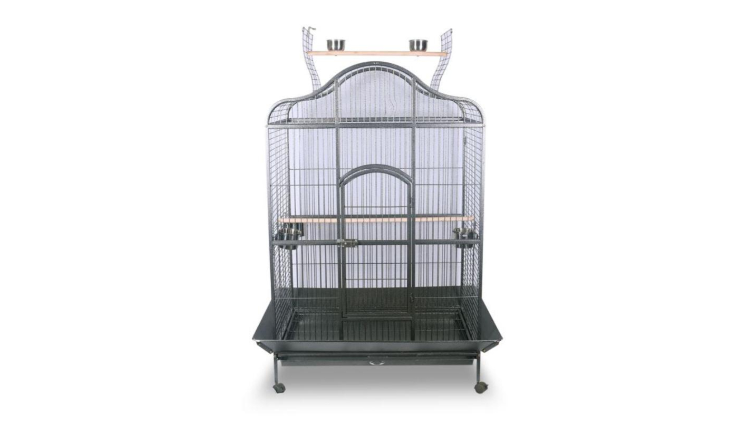 TSB Living Dome-Roof Bird Cage with Wheels, External Perch 181 x 103 x 70cm