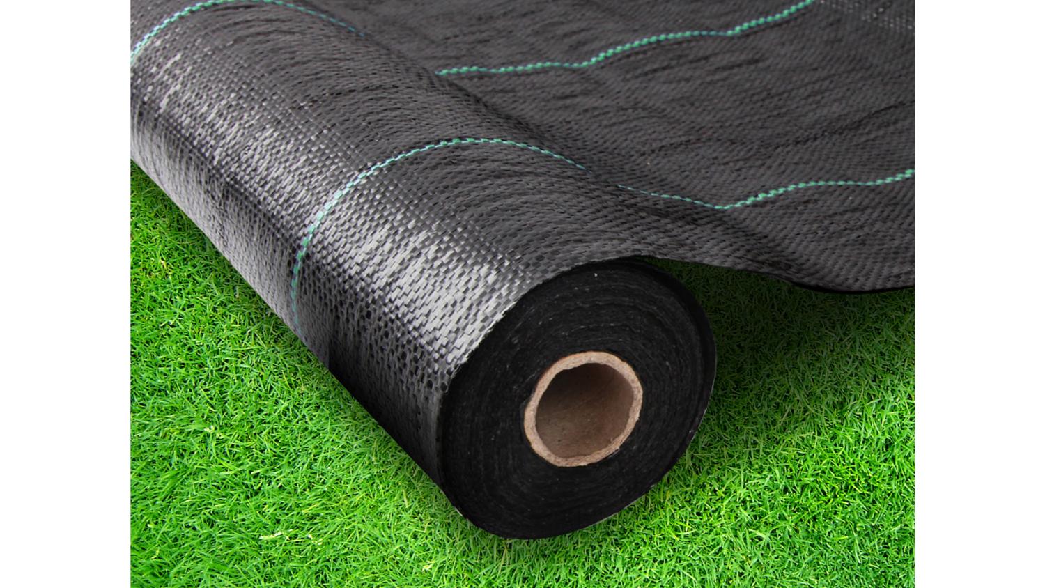 TSB Living UV Stabilized Heavy-Duty Weed Mat 1 x 50m - Black