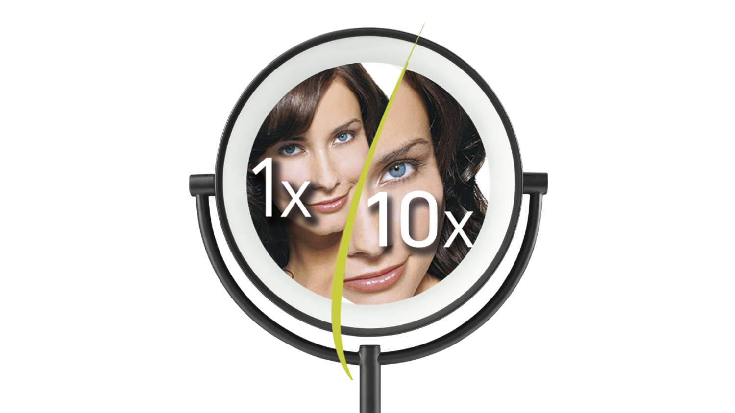 Conair Halo Double-Sided LED Cordless Mirror - Black (CBEM23A)