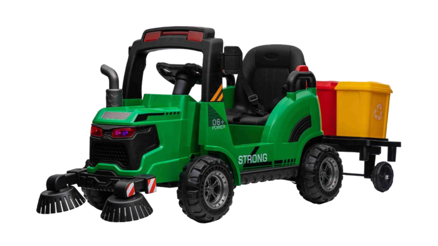 TSB Living Ride On Car - Street Sweeper with Trailer, Rubbish Bins