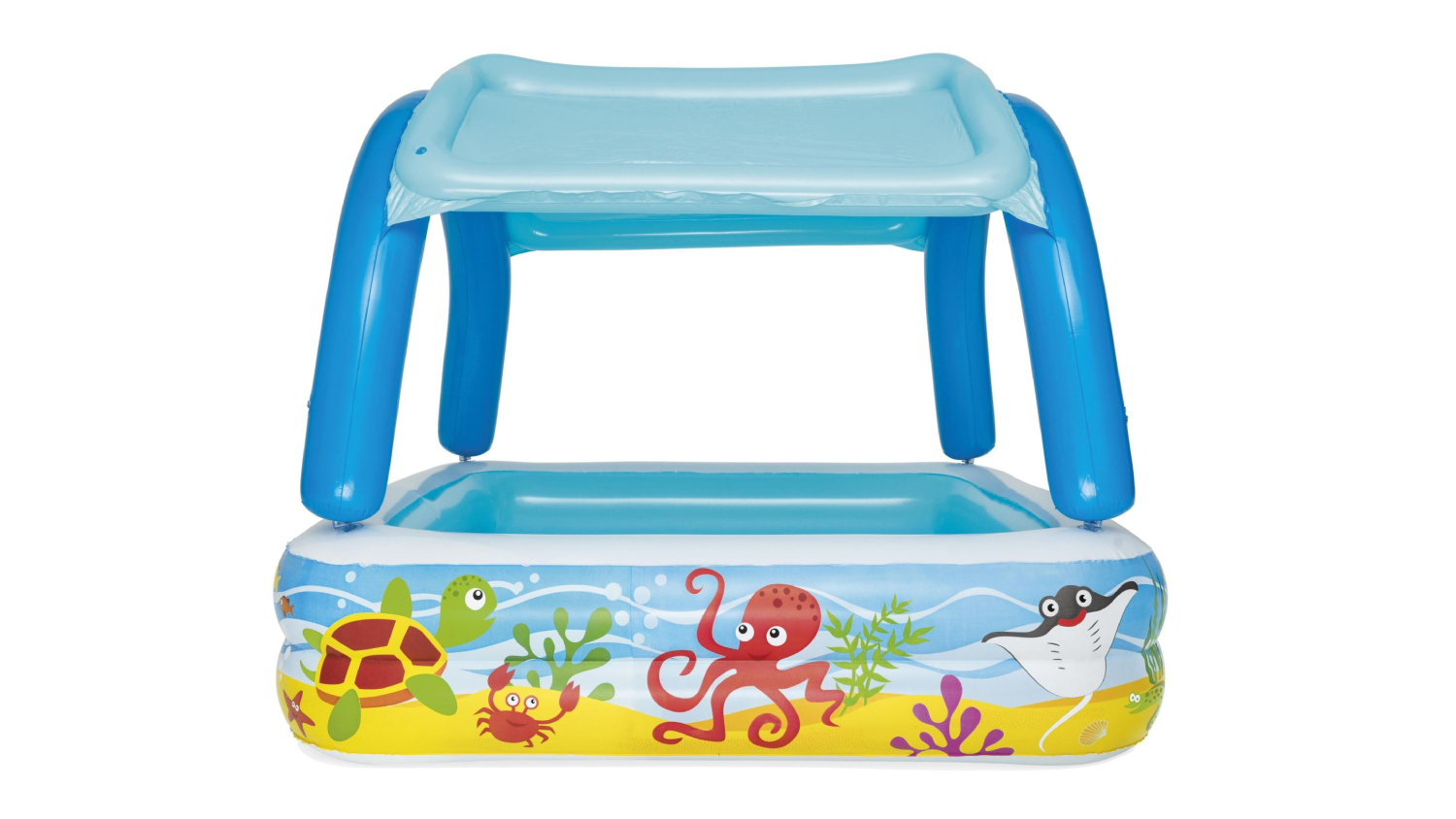 Bestway Beachy Buddy Inflatable Pool with Removable Canopy Sunshade