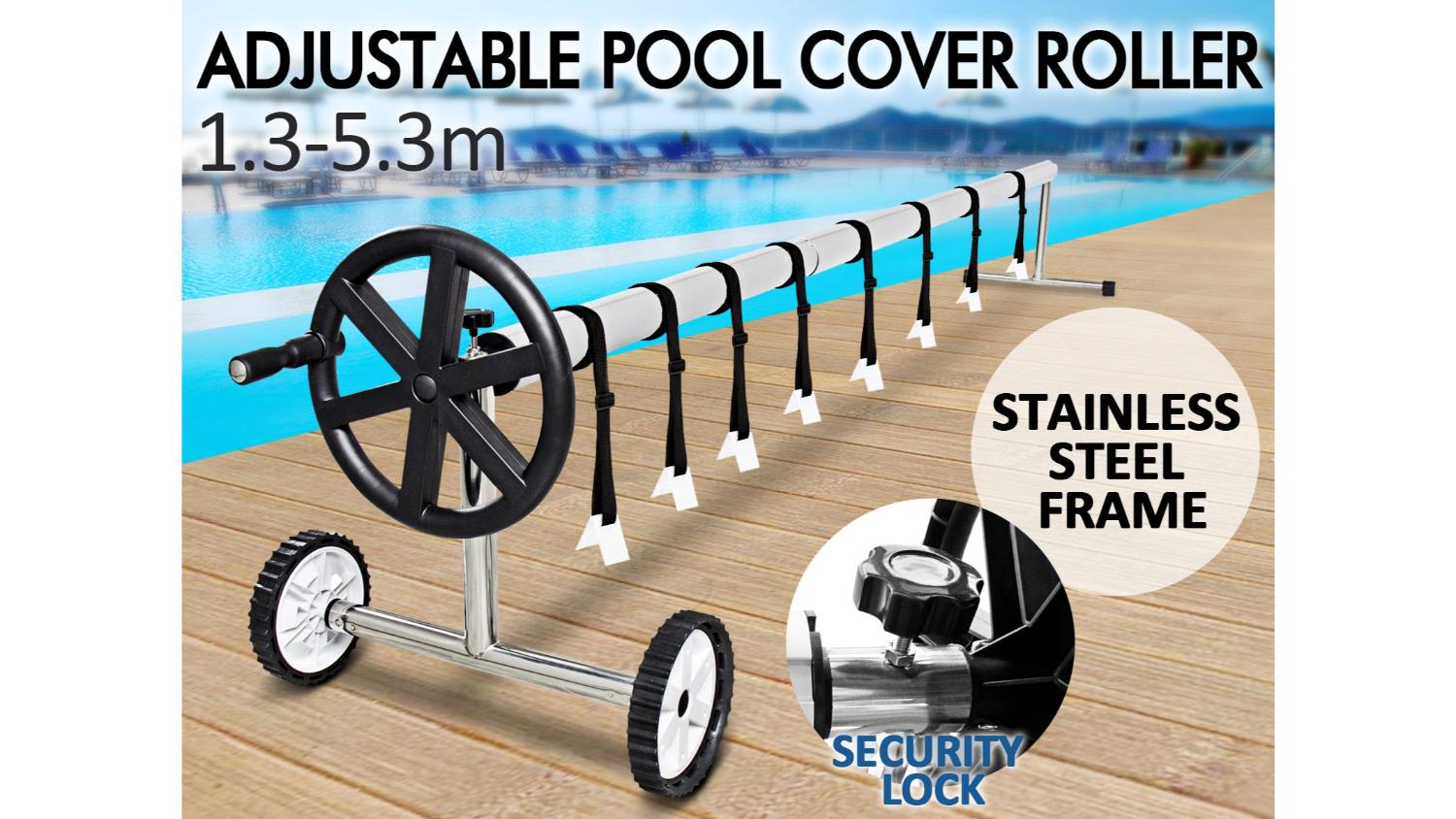TSB Living Adjustable Swimming Pool Cover Roller Beam 1.3 - 5.3m
