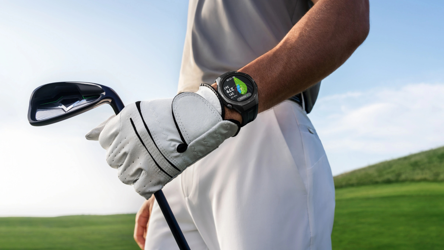 Huawei Watch GT 5 Pro Smartwatch - Titanium alloy Case with Black Fluoroelastomer Strap (46mm Case, GPS, Bluetooth)