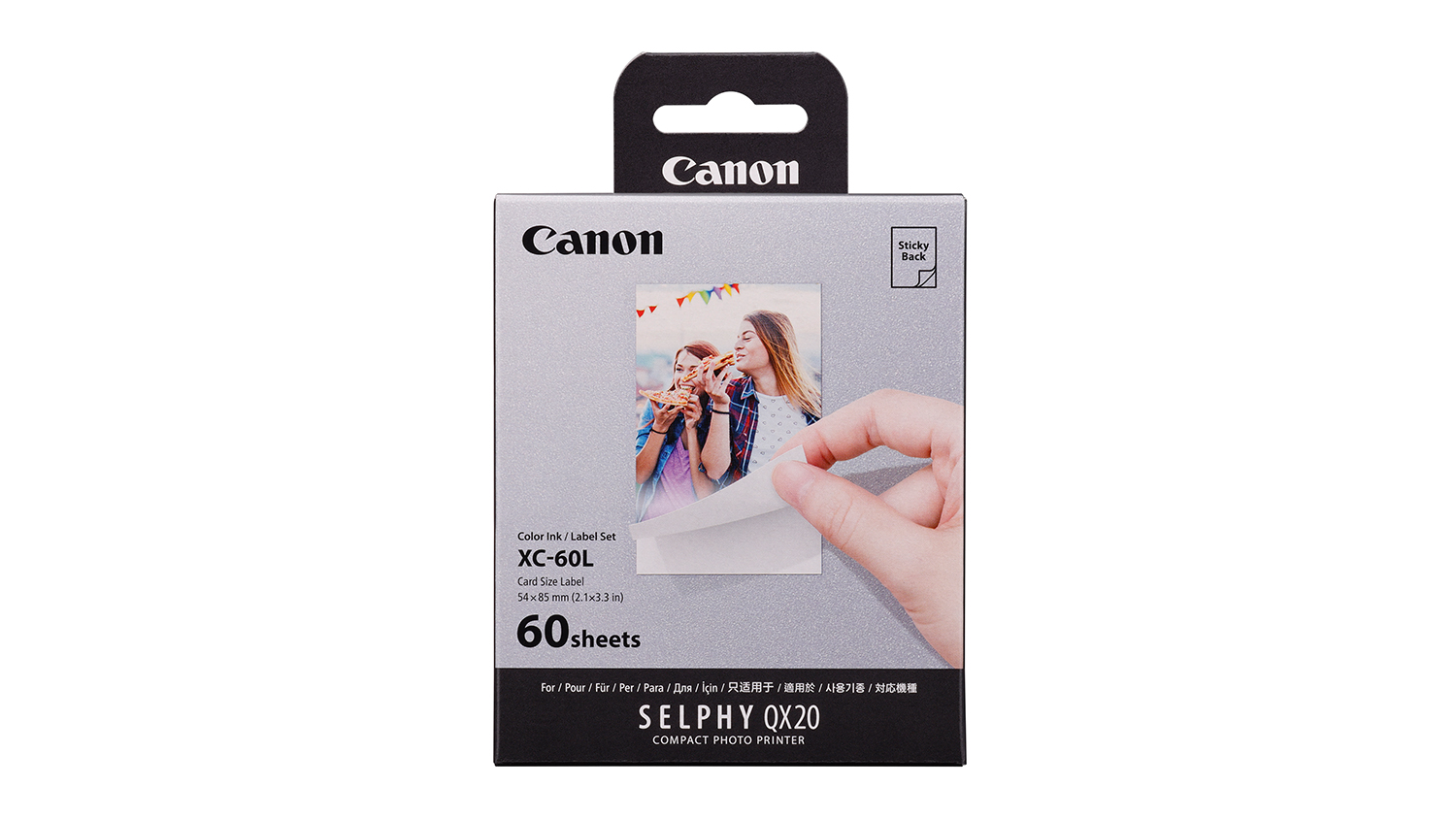 Canon Selphy XC-20L Card Size Photo Paper - 60 Pack