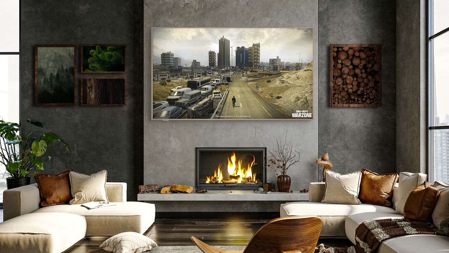 TCL 75" NXTframe A300W Smart 4K QLED TV (2024) with Google TV OS