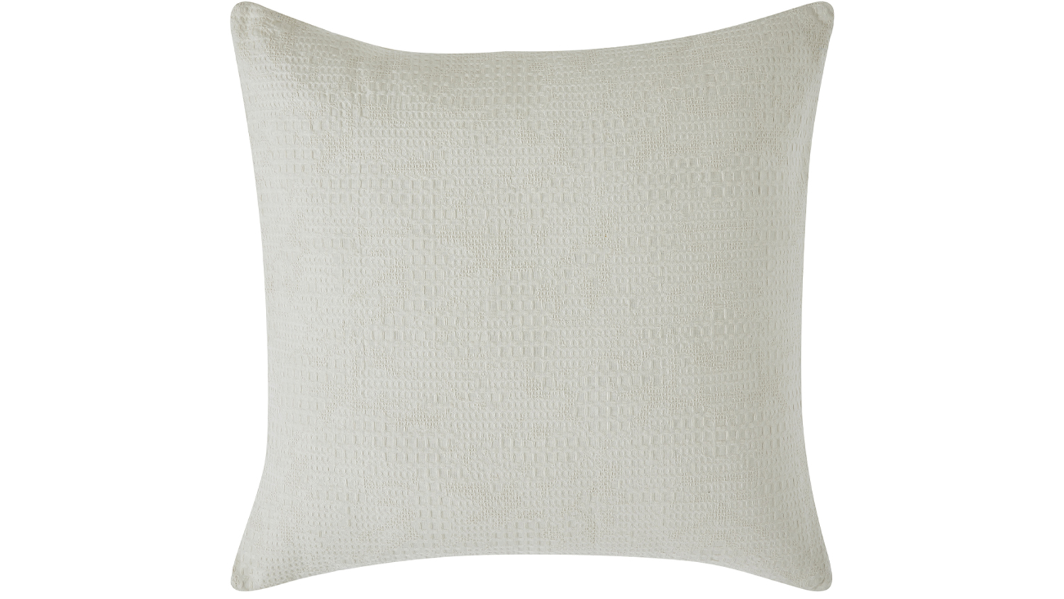 Tasman Waffle Natural European Pillowcase by L'Avenue