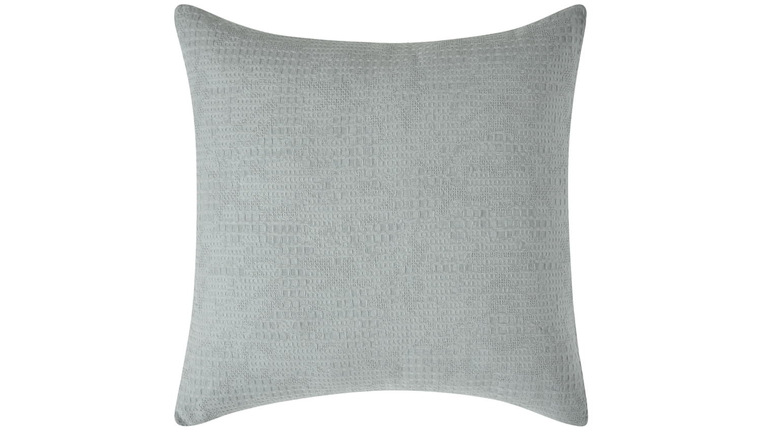 Tasman Waffle Silver European Pillowcase by L'Avenue