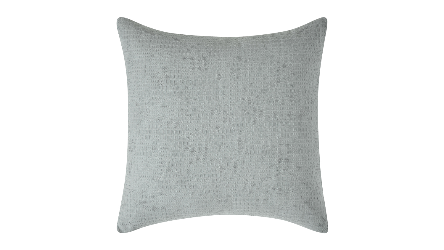 Tasman Waffle Silver European Pillowcase by L'Avenue