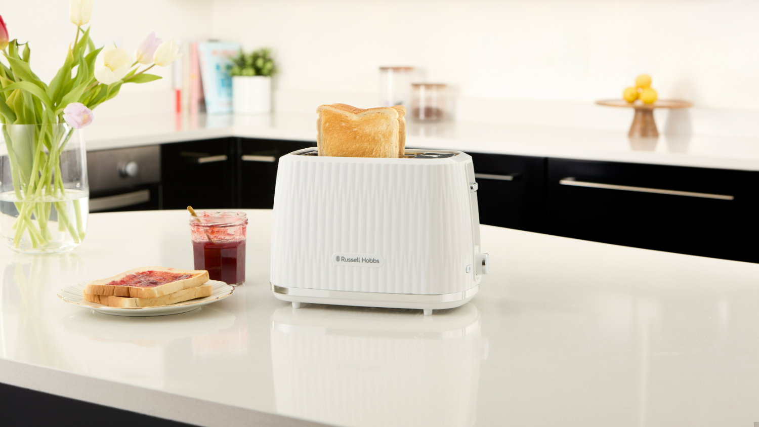 Russell Hobbs Eden 2 Slice Toaster - White (RHT2737WHT)