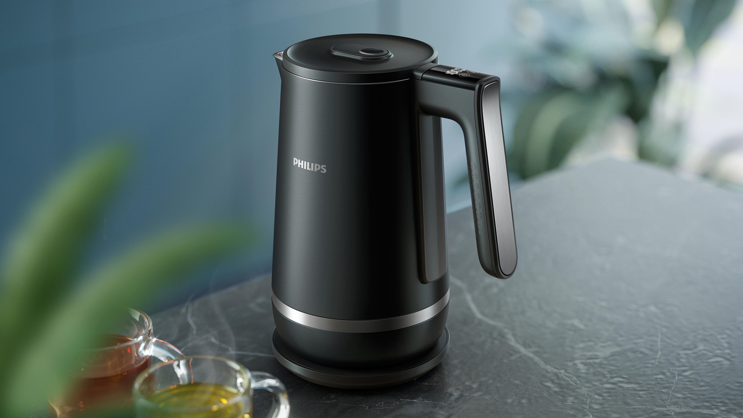 Philips 7000 Series Double Walled 1.7L Kettle - Black (HD9396/90)