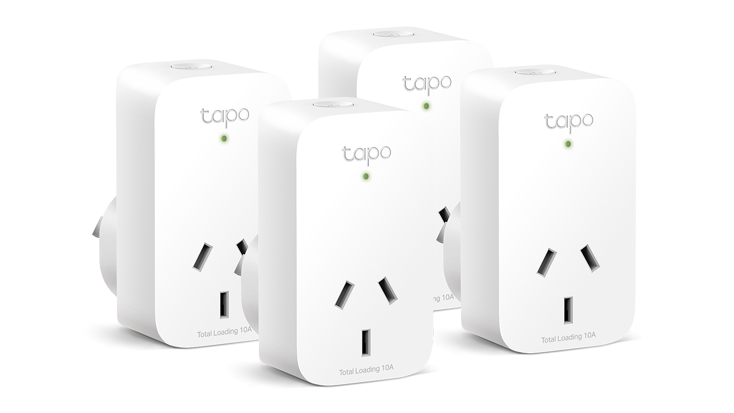 TP-Link Tapo P100 10A Mini Smart Wi-Fi Plug - 4 Pack (White)