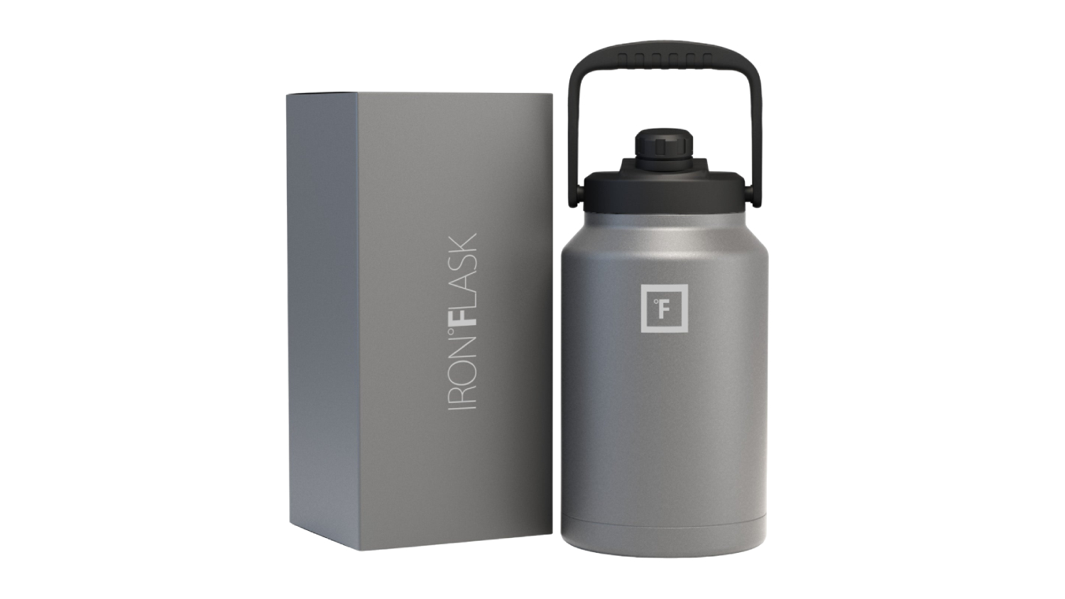 Iron Flask Stainless Steel VacuumInsulated Water Bottle with Spout Lid