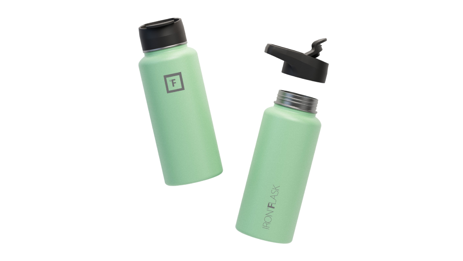 Iron Flask Stainless Steel VacuumInsulated Wide Mouth Water Bottle