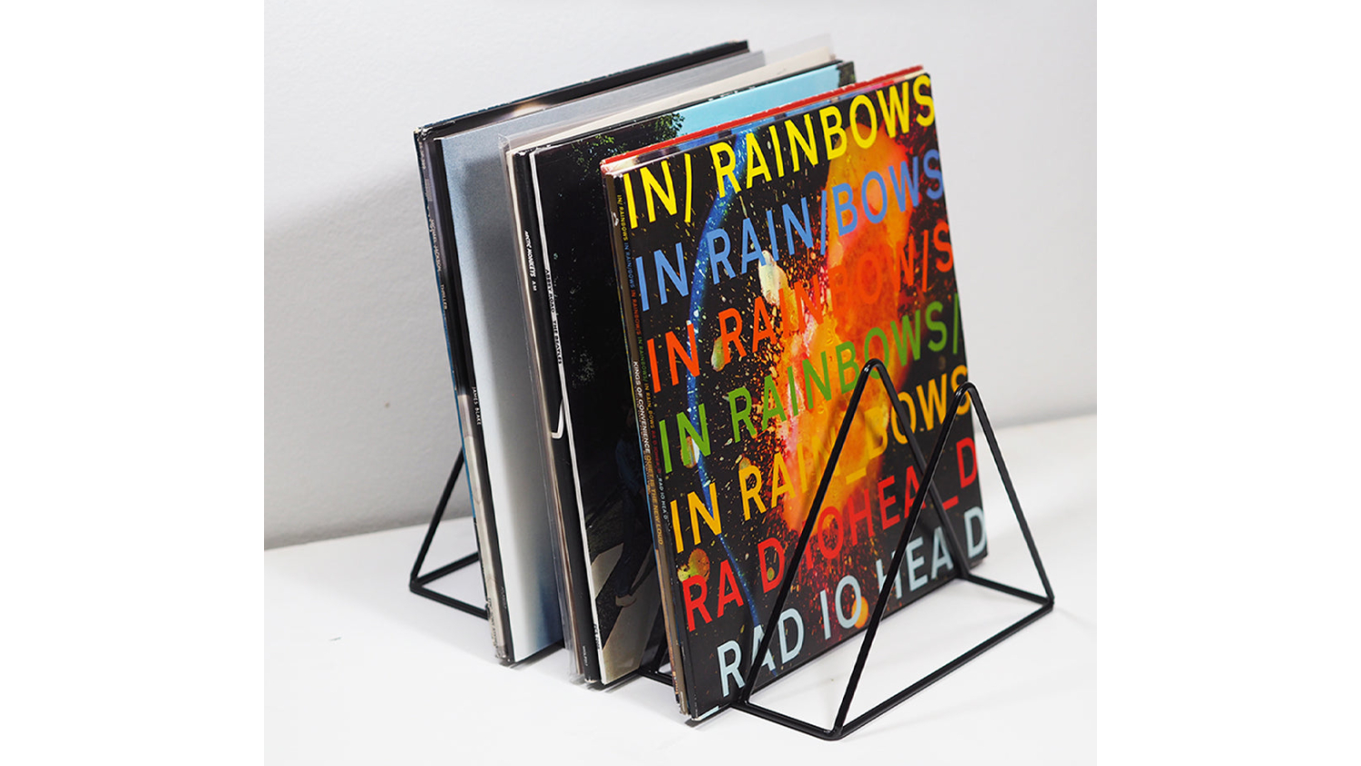 Gadhouse Iron Wire Vinyl Storage Rack Black Harvey Norman New Zealand