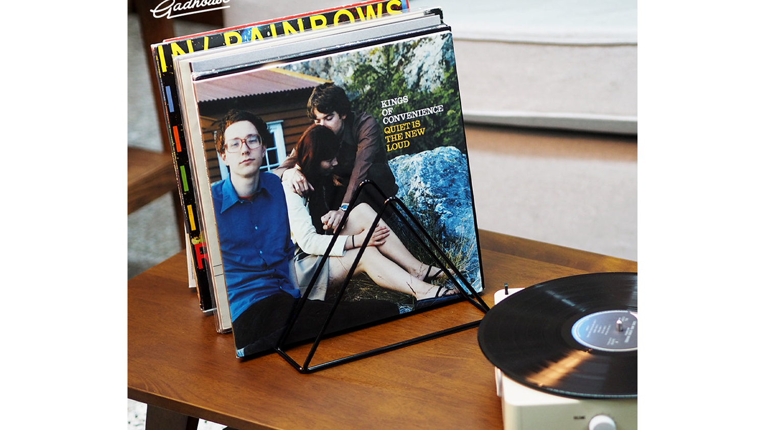 Gadhouse Iron Wire Vinyl Storage Rack Black Harvey Norman New Zealand