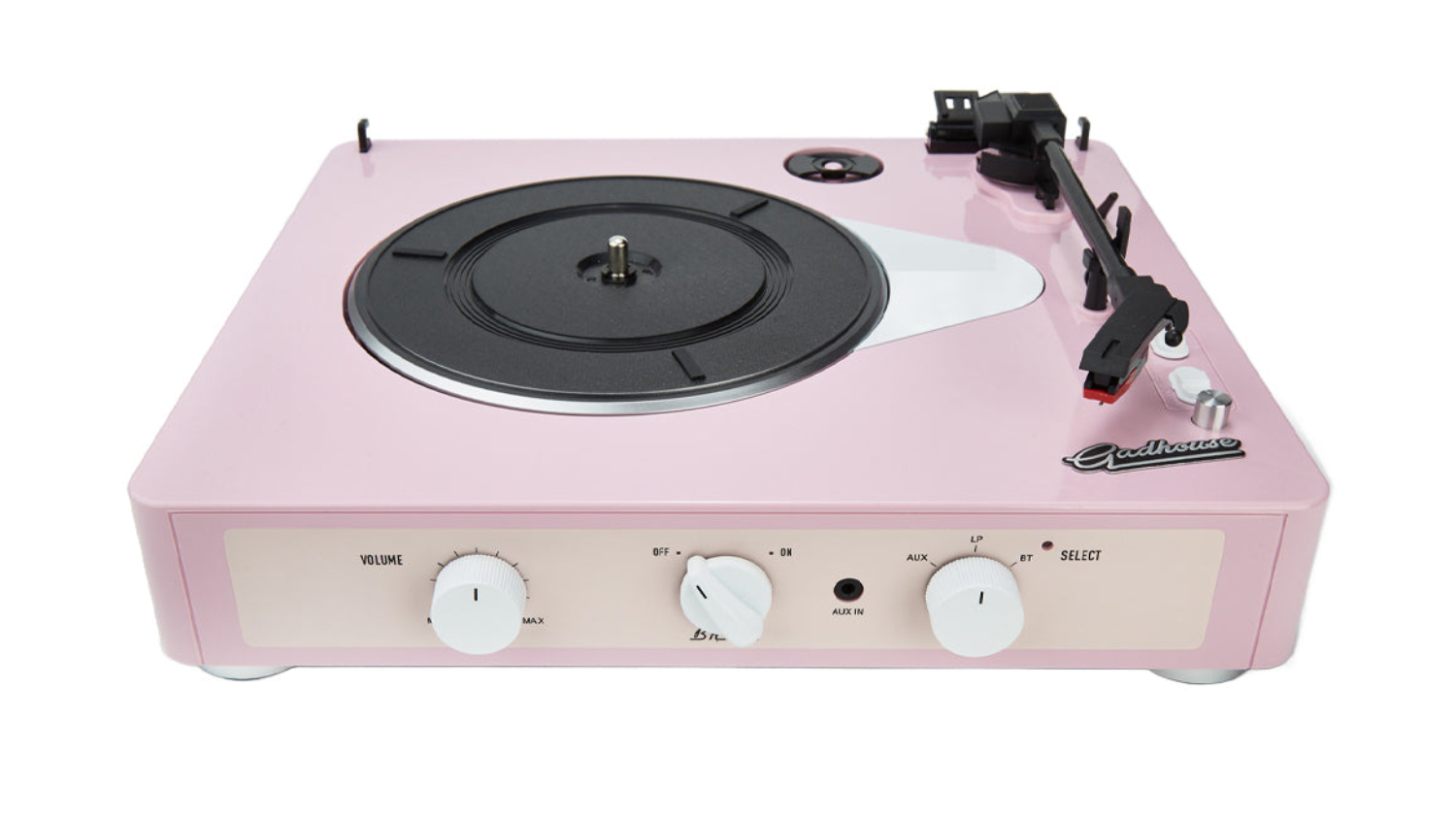Gadhouse Brad Retro Mk.II Bluetooth Turntable Pink Harvey Norman