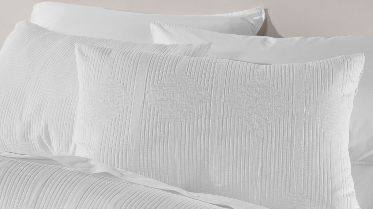 Electra White Duvet Cover Set by L'Avenue