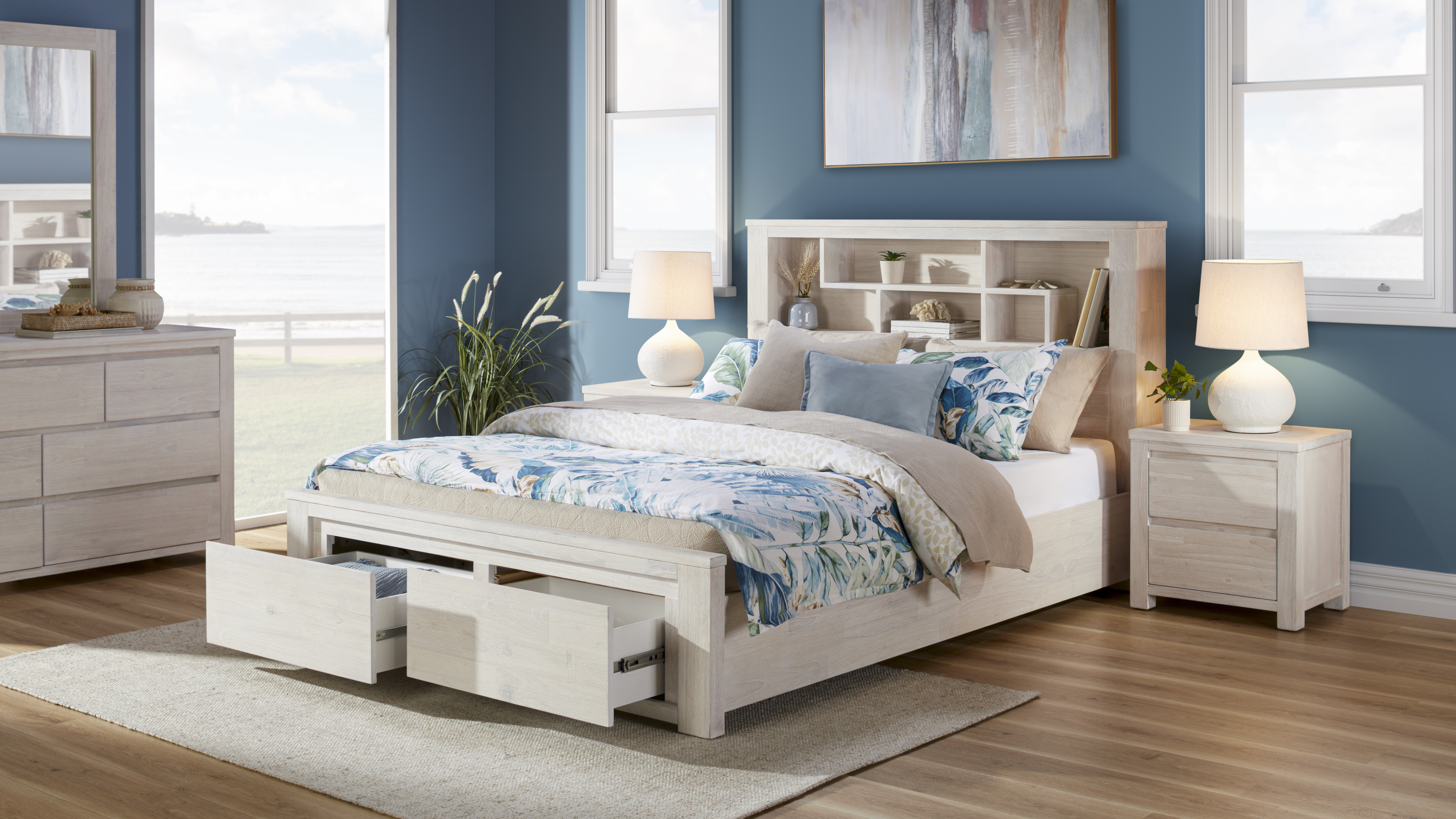 Palm Beach 4 Piece Super King Lowboy Bedroom Suite