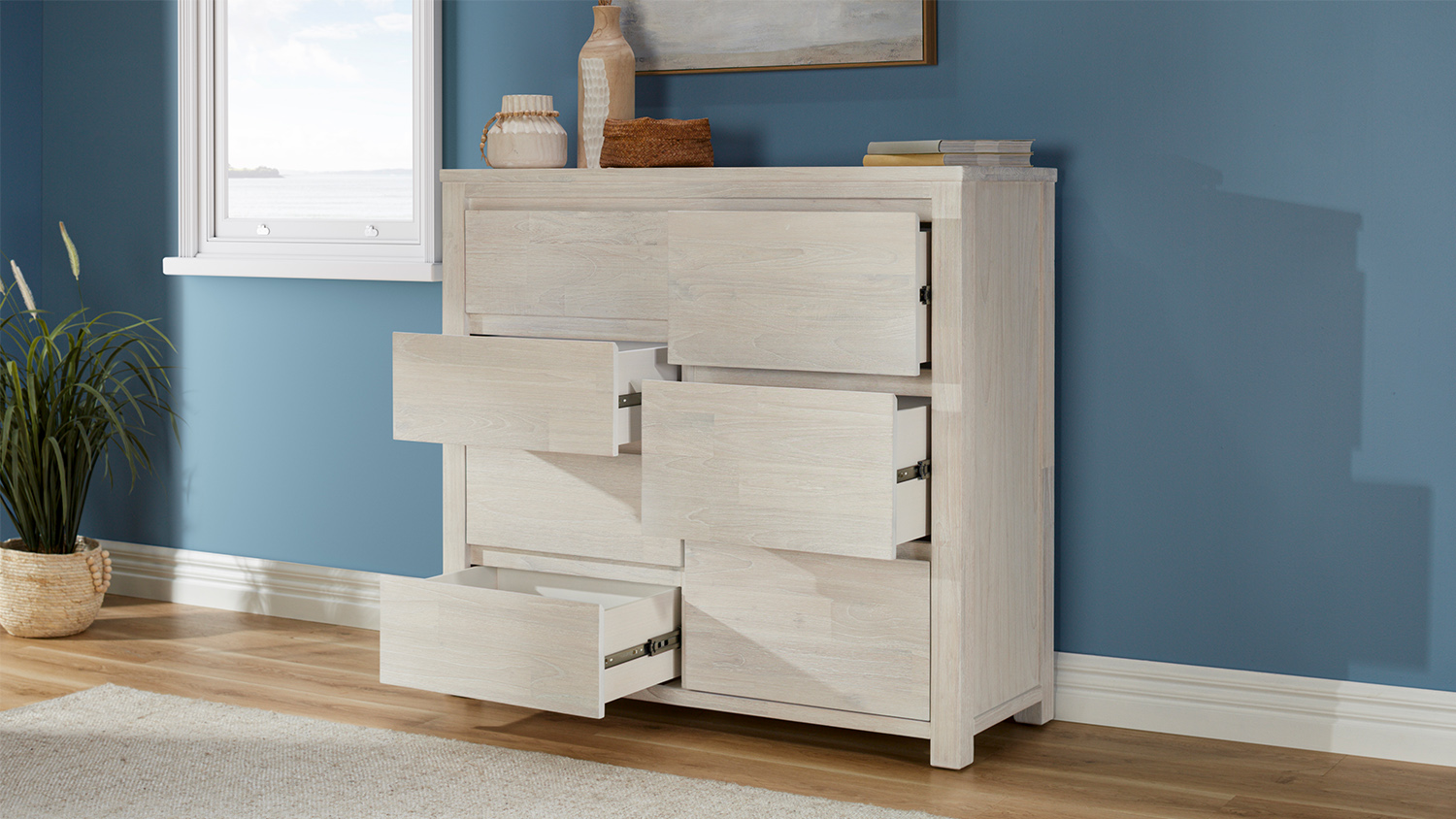 Palm Beach 7 Drawer Tallboy