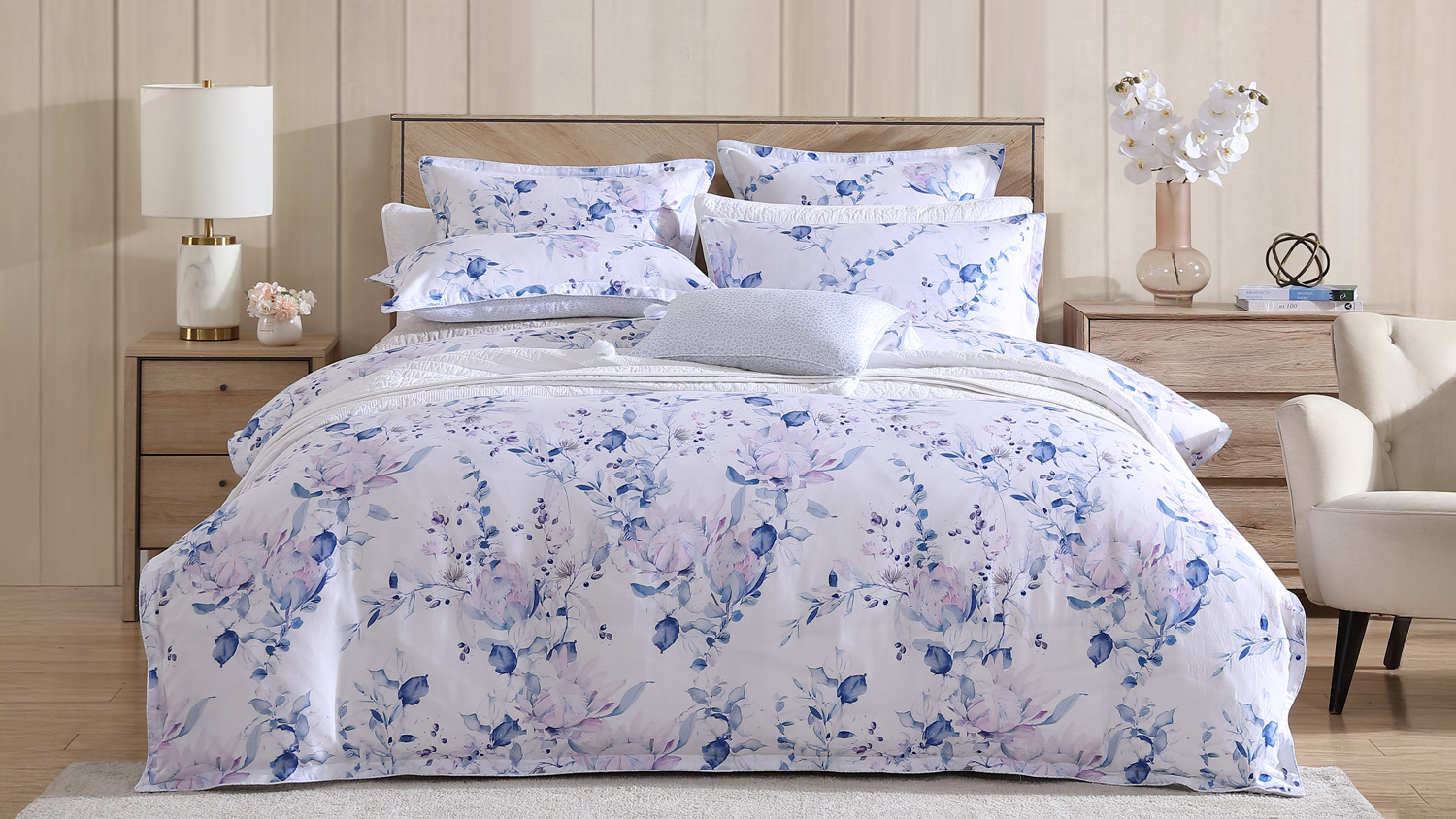 Millicent Chambray Duvet Cover Set by Private Collection