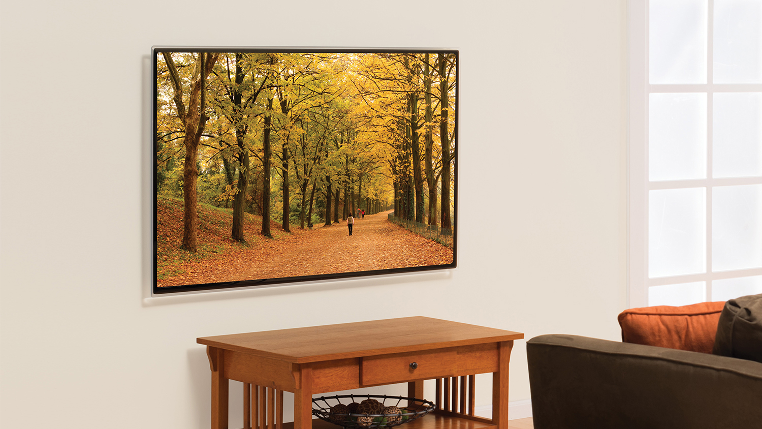 Standard AV Wall Mount for 42" to 90" TV - Flat to Wall Design - Black (SAVLL1-B2)