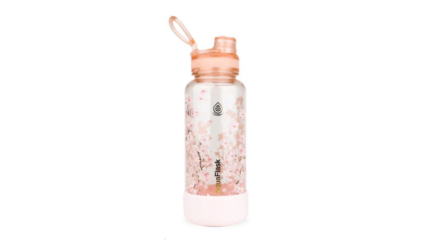 AquaFlask Sakura Trek Straw Water Bottle 1.18L Cherry Pink Harvey