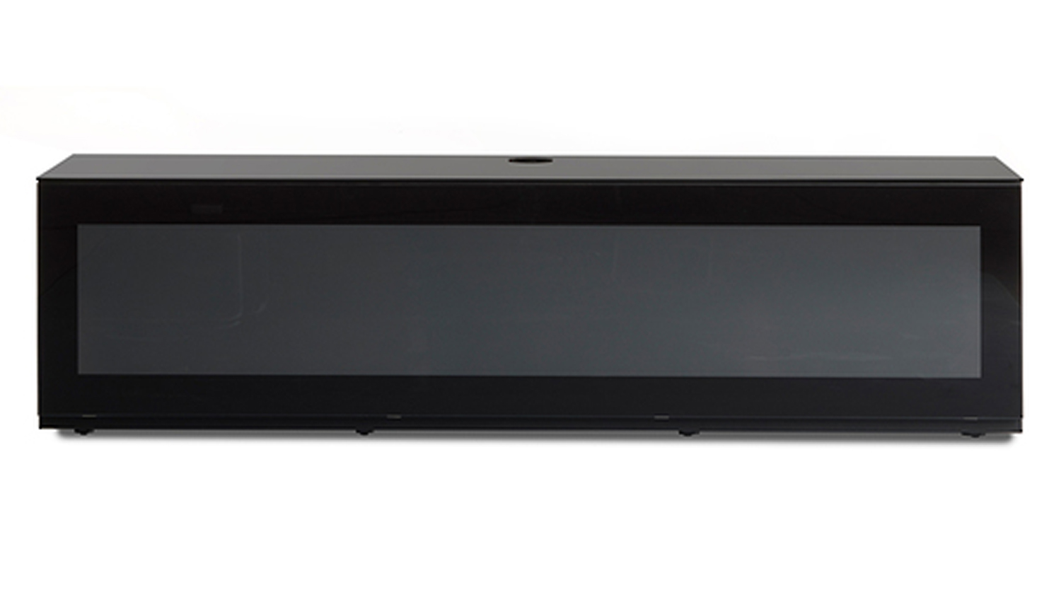 Sonorous 1.65m TV/AV Entertainment Centre Cabinet - Black Glass (Studio Series/ST260IBLKBLKBS)