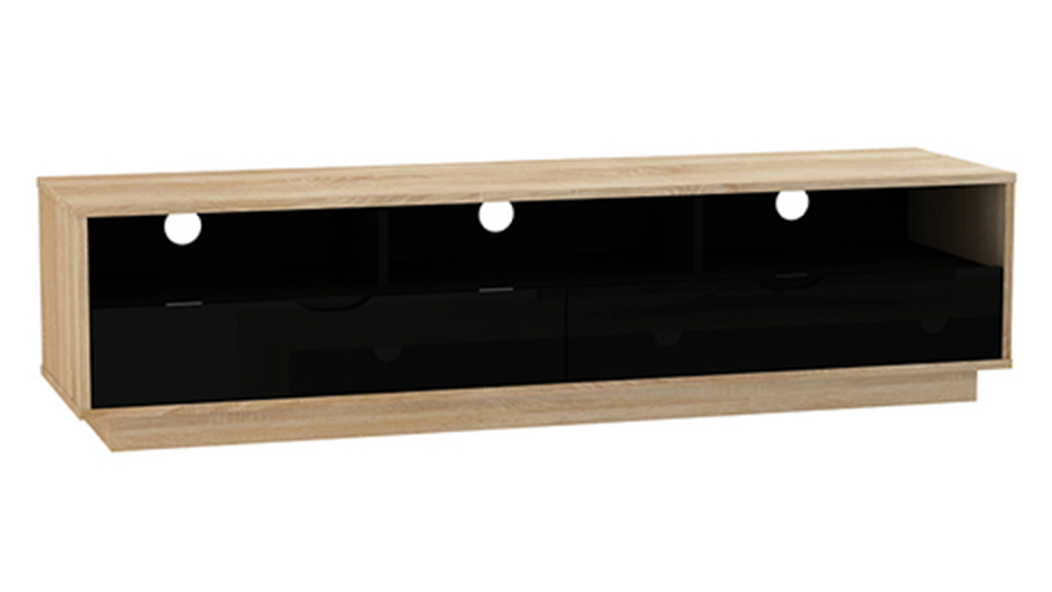 AVS 1.5m TV/AV Entertainment Centre Cabinet - Black (Moderna Series/MD1500SOB)