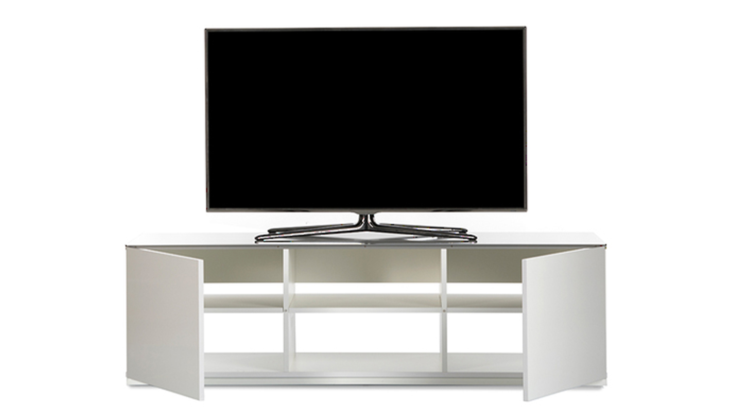 Sonorous 1.5m TV/AV Entertainment Centre Cabinet - Glossy White (Value Series/TRD150GWHTGWHT)