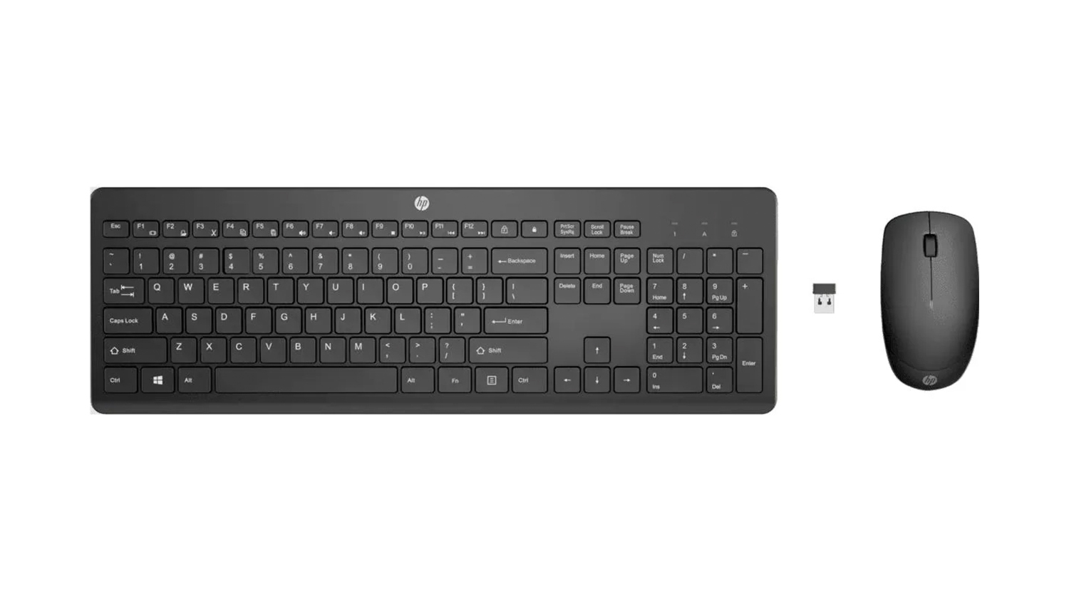 HP 230 Wireless Keyboard &amp; Mouse Combo - Black (18H24AA)
