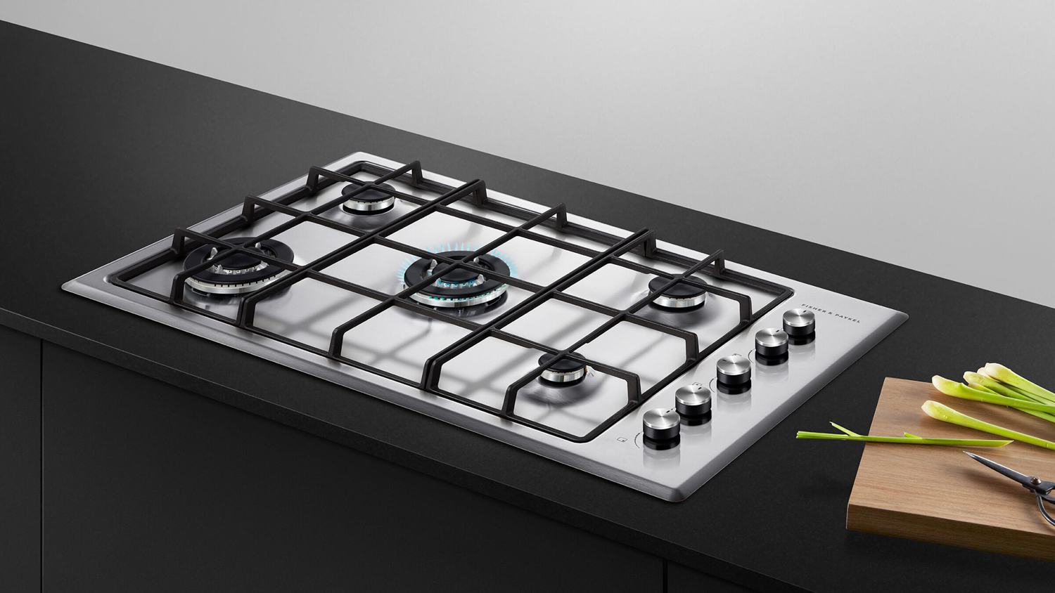 Fisher & Paykel 90cm 5 Burner Gas Cooktop - Stainless Steel (Series 5/CG905CNGX2)