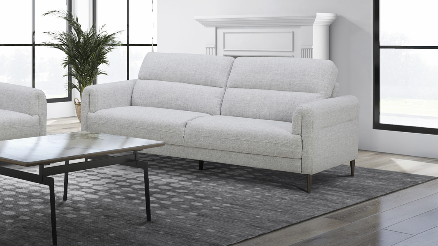 Miramar 2 Piece Fabric Lounge Suite