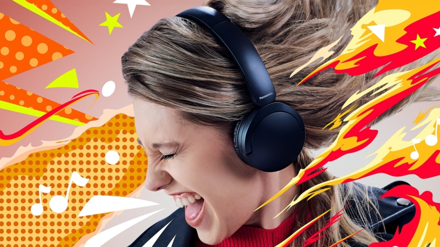 Panasonic RB-HF630BE Wireless Over-Ear Headphones - Black